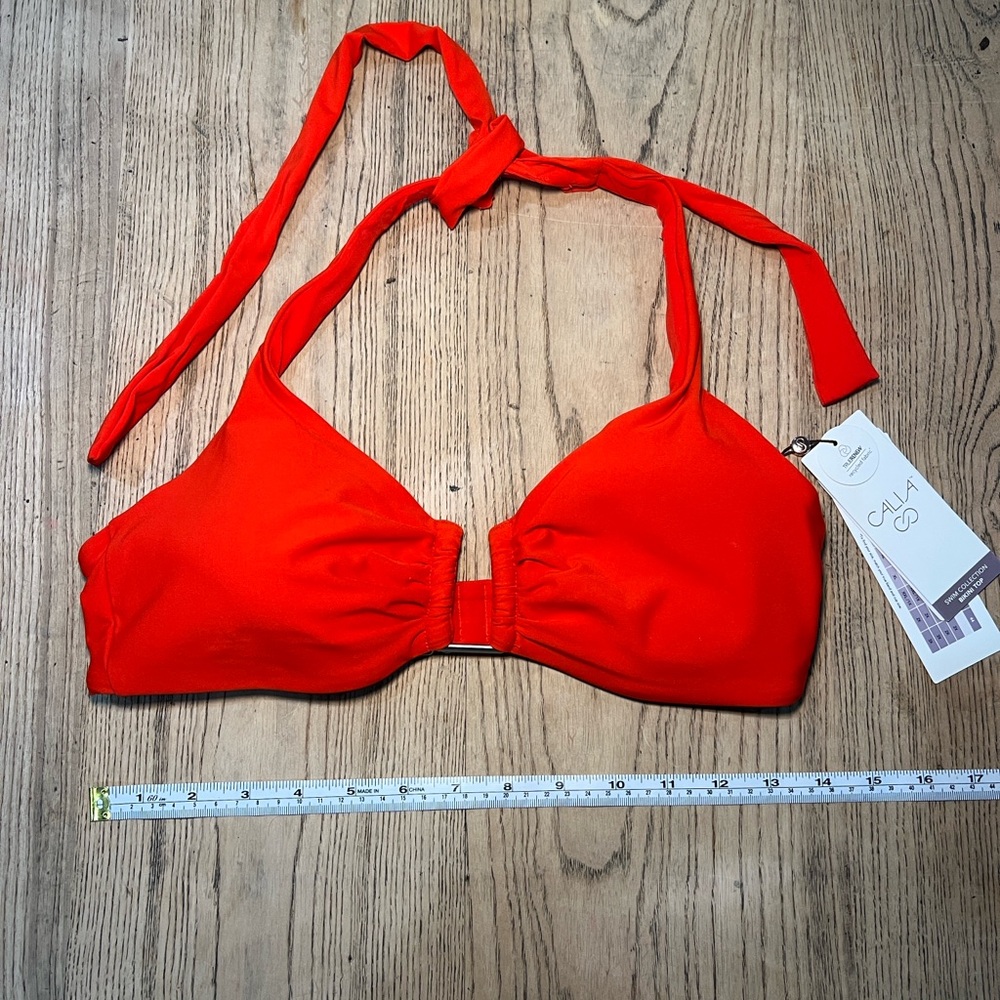 CALIA by Carrie Underwood Red Bikini Top